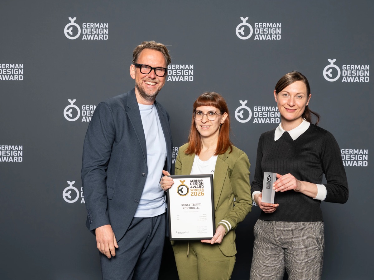 Das MACHEN! Team mit dem German Design Award 2026